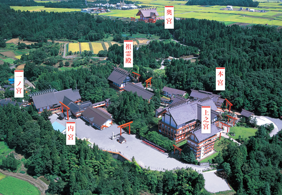 宝徳山稲荷大社 境内案内図